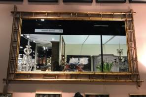 Gilt Bamboo Framed Mirror